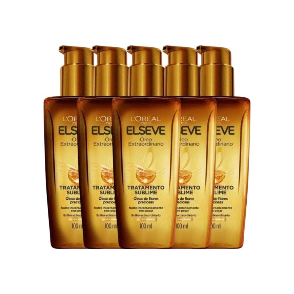 Kit Óleo Capilar Extraordinario Elseve 5 Un em Oferta na Shopee