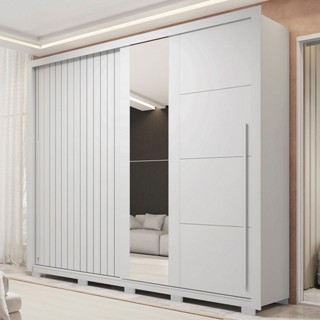 Guarda-Roupa Casal Castellana 2 Portas 4 Gavetas com Espelho - Pnr Móveis em Oferta na Shopee