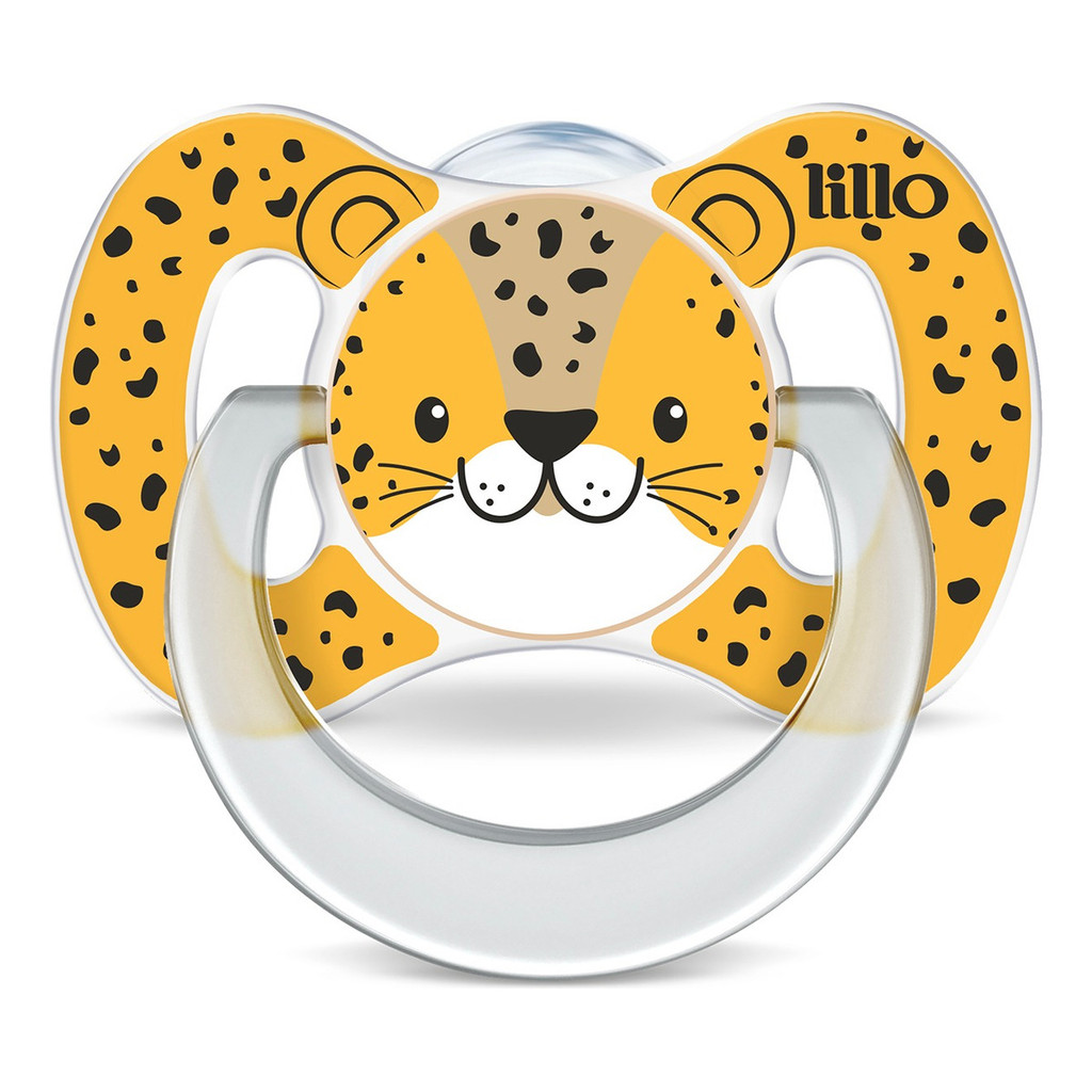 Chupeta Funny Animais Silicone Onça +6 Meses Tamanho 2 Lillo