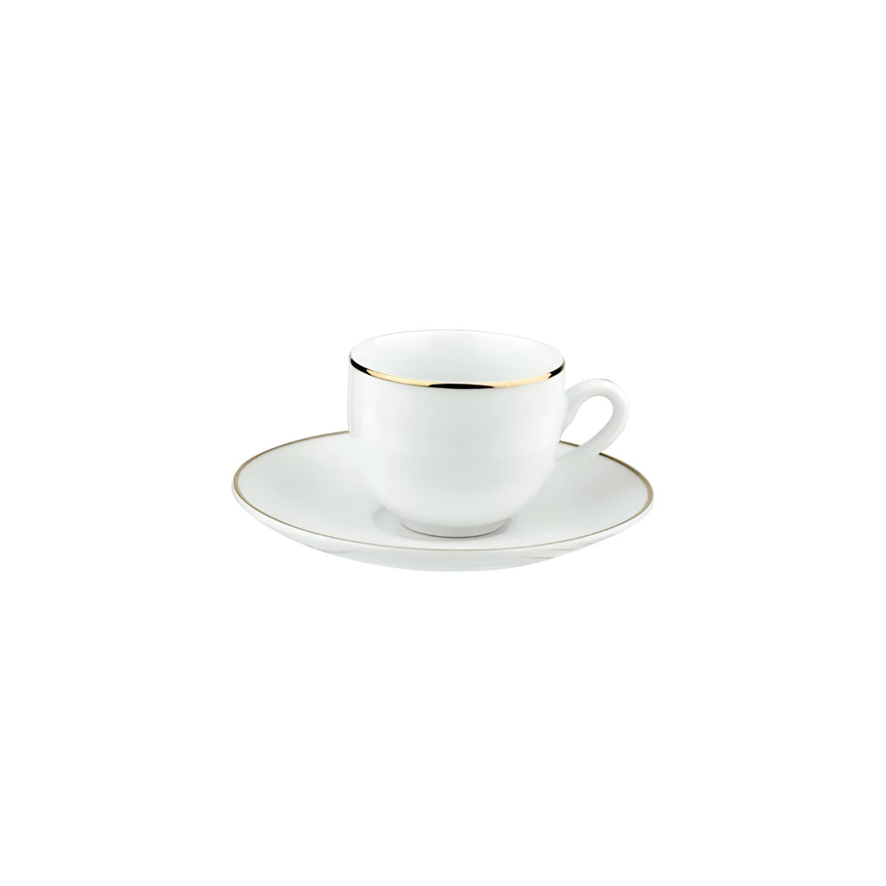 Xícara e Pires Para Chá Em Porcelana 220Ml Legacy Gold L'hermitage
