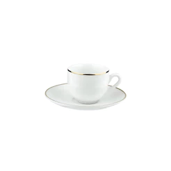Xícara e Pires Para Chá Em Porcelana 220Ml Legacy Gold L'hermitage