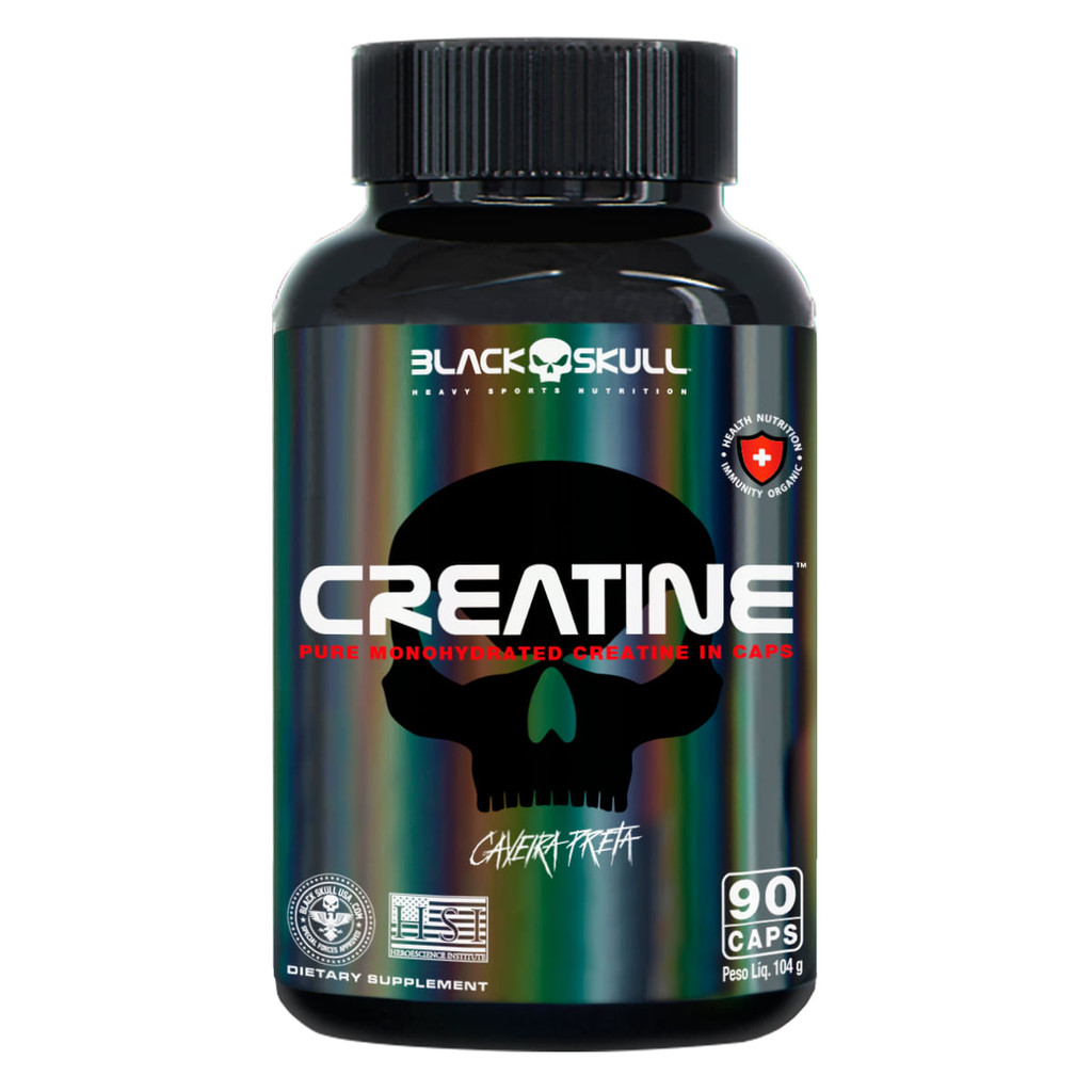 CREATINE CAPS - BLACK SKULL - Health