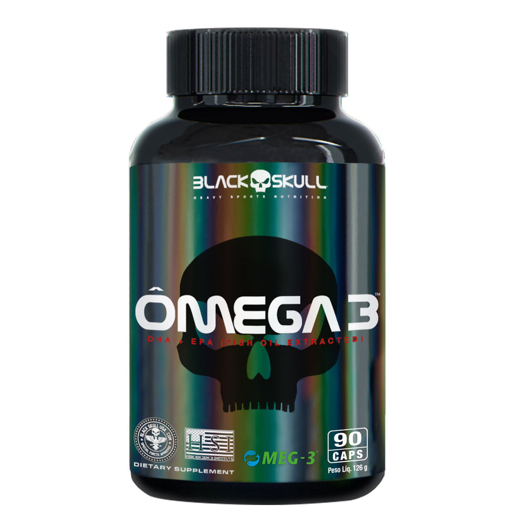 ÔMEGA 3 (EPA + DHA) BLACK SKULL - 90 CAPS - Health