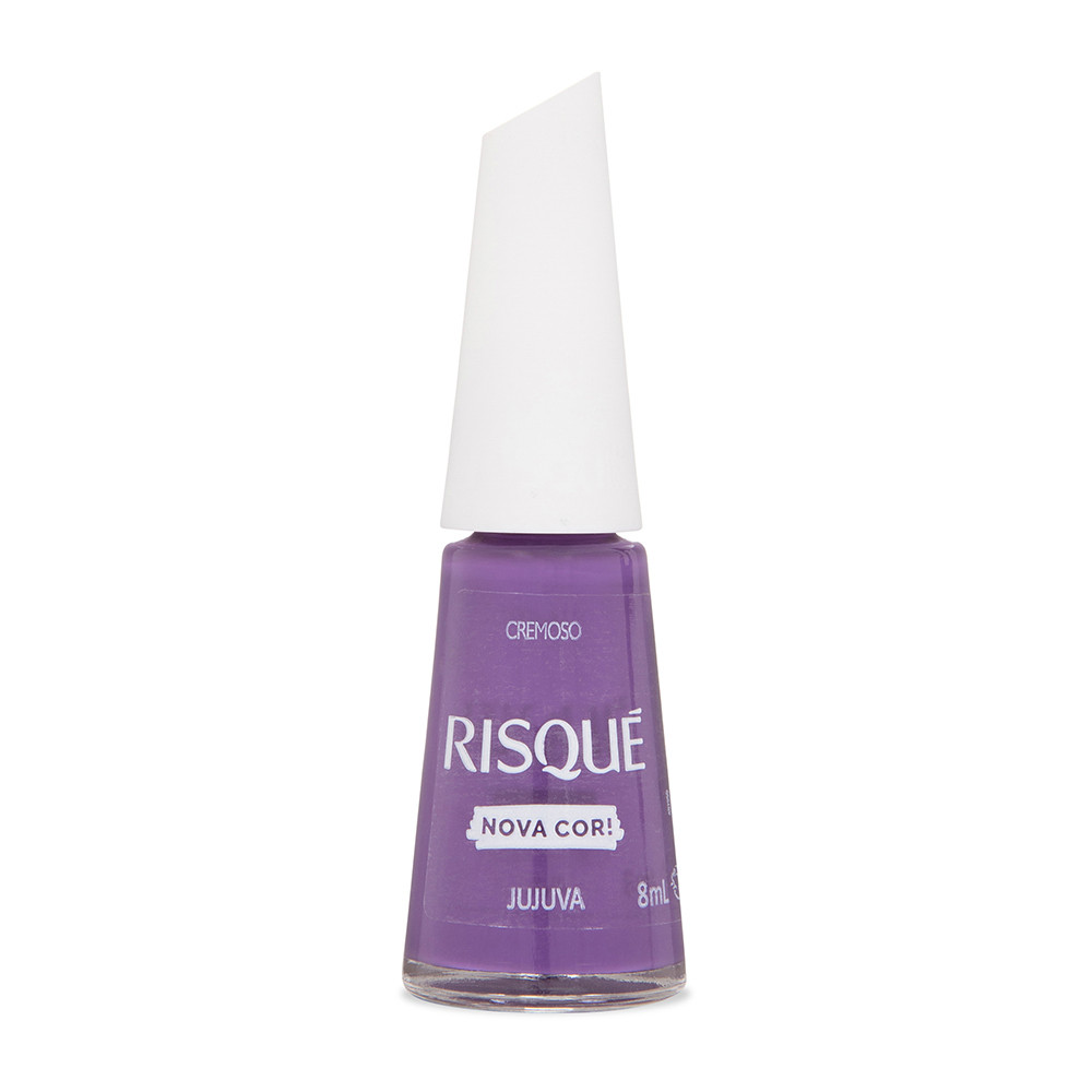 Esmalte Risqué Roxa Cremoso Jujuva 8ml em Oferta na Shopee