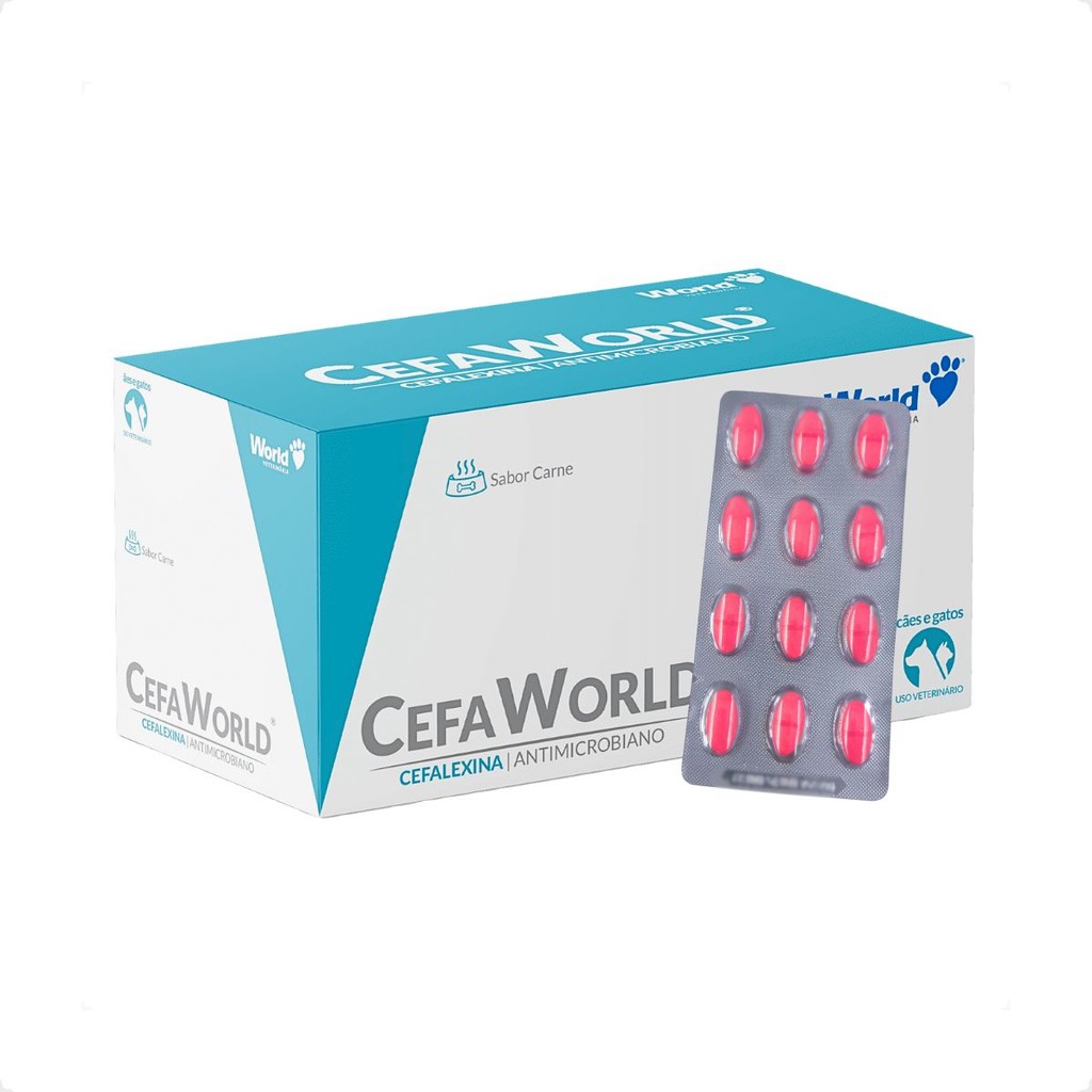 Cefaworld 300Mg Cães E Gatos Blister De 12 Comprimidos em Oferta na Shopee