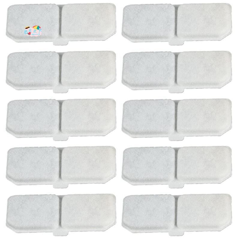 10 Pçs Gato Fonte De Água Filtro Pet Peças Reposição Acessórios Elementos Dispensador Filtros Carvão Ativado