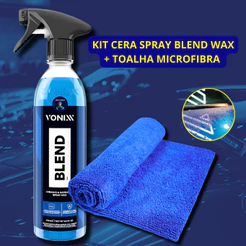 Cera Automotiva Vitrificadora Spray Blend Ceramic Carnauba Wax + Sílica + Toalha Vonixx 500ml