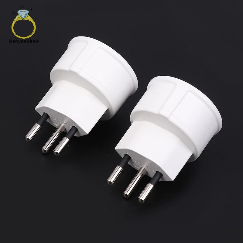 [BANY] 1 Peça Adaptador Embutido Conversor Plug Ue Alemanha Soquete 3 Pinos Plugues Adaptadores Virar Para Franceses Bom