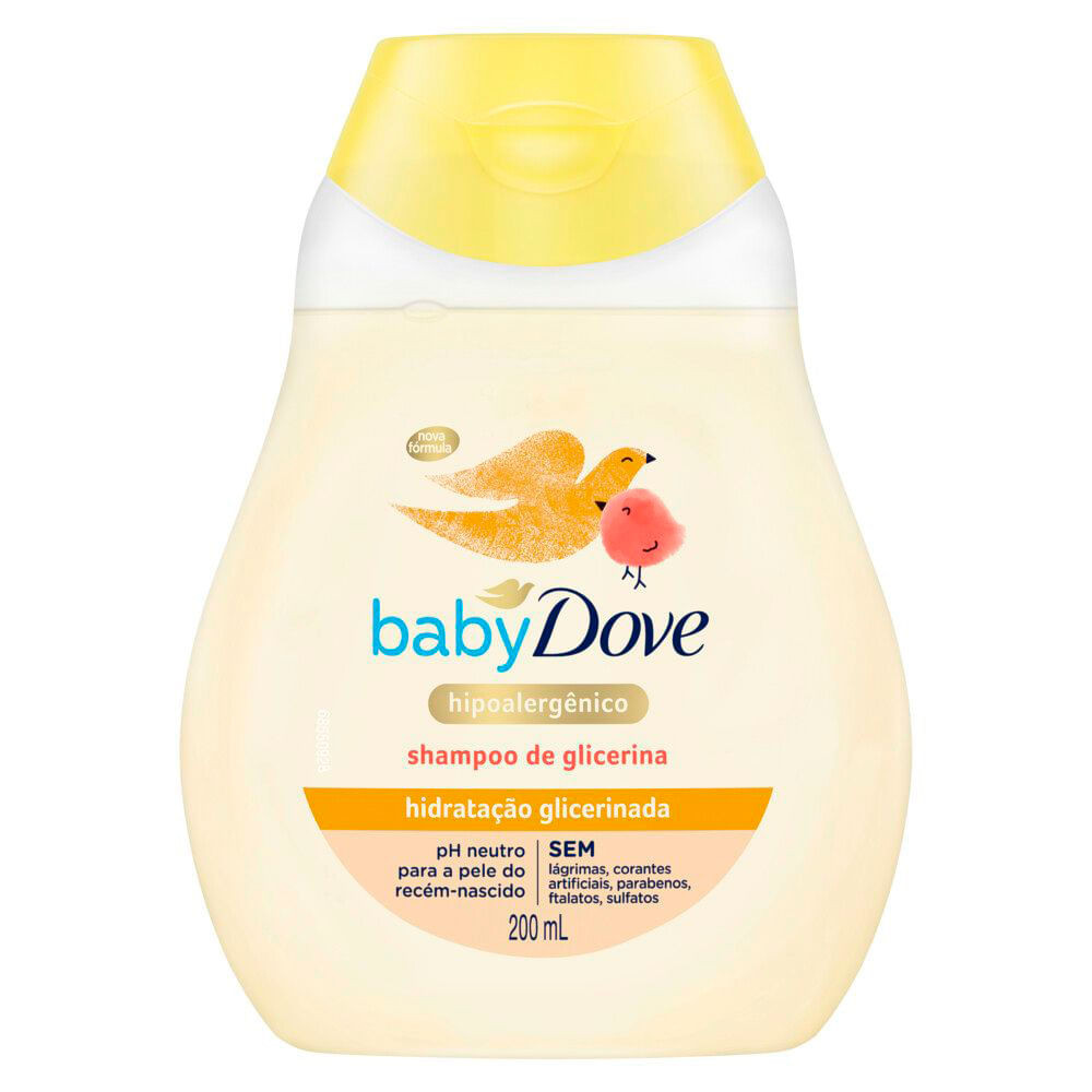 Shampoo Dove Baby Hidratação Glicerinada 200ml - Mom & Baby