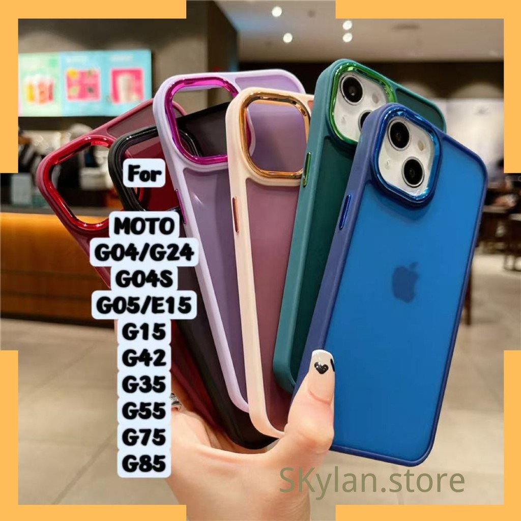 Capa Space Acrilico fosca Colorida Comaptivel Com Motorola Moto G04/G24 G04S G05