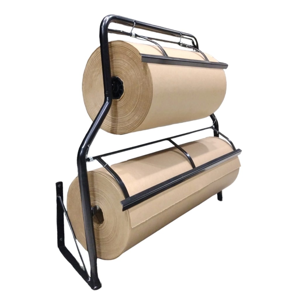 Suporte Bobina Papel Kraft 40/60 Cm Parede Luxo Black
