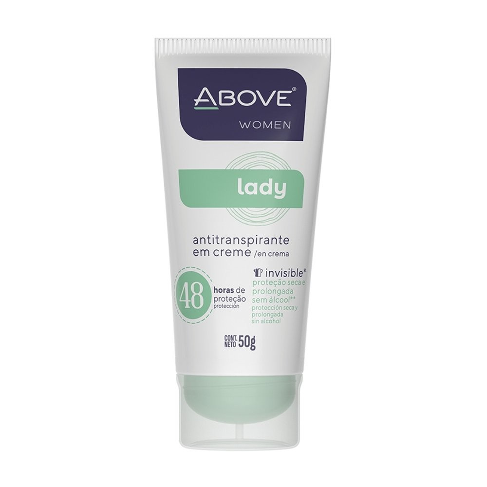 Desodorante Above Creme Women Classic Lady Bisnaga 50g em Oferta na Shopee