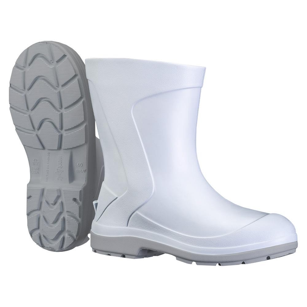 Bota Ultraleve Baspan EVA/PU Branca Cano Médio N.42 em Oferta na Shopee