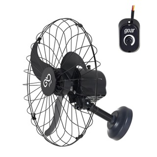 Ventilador de Parede 60cm Oscilante Preto com Grade Metálica Monofásico Goar V60PPRRB (Bivolt) em Oferta na Shopee