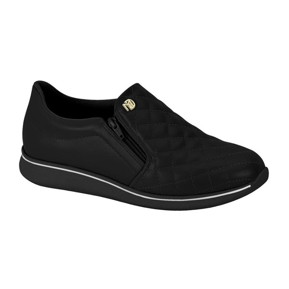 Tênis Feminino Modare Ultraconforto 7358224 Slip On Matelassê Zíper Lateral Casual Leve