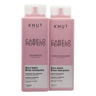 Kit Nutrição Knut Hair Care 1.3l Cabelo Perfeito Shampoo + Condicionador