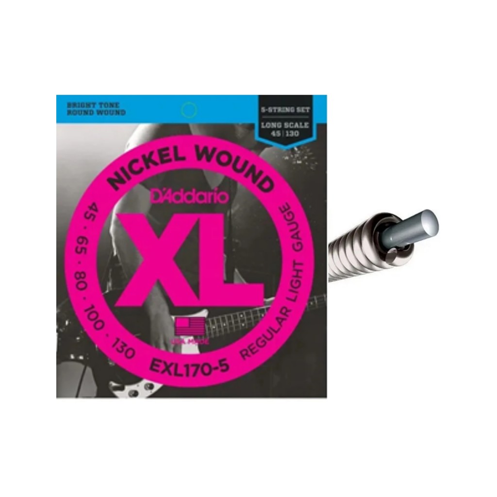 ENCORDOAMENTO BAIXO D ADDARIO 5 CORDAS EXL170-5 045