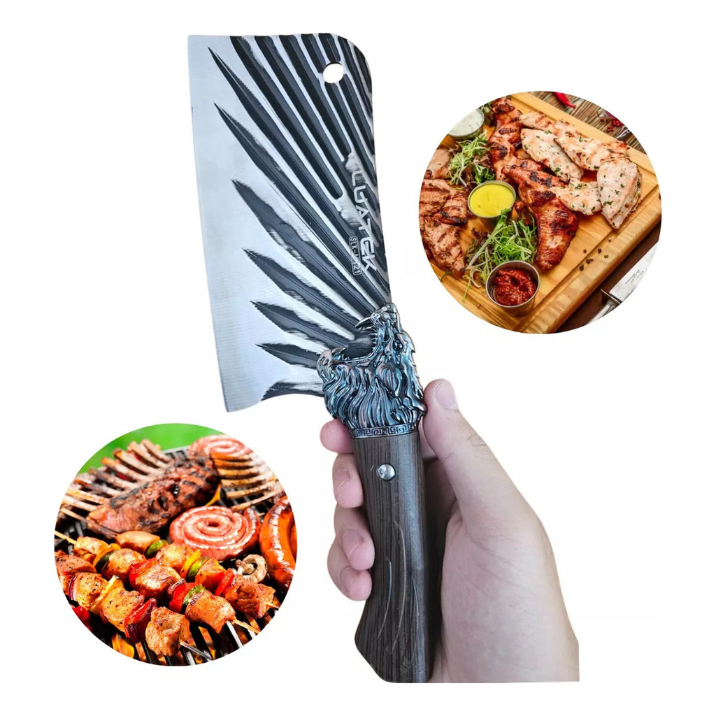 Cutelo Luxo Faca Facão Tático Profissional Lâmina Reta Inox SLKAF121
