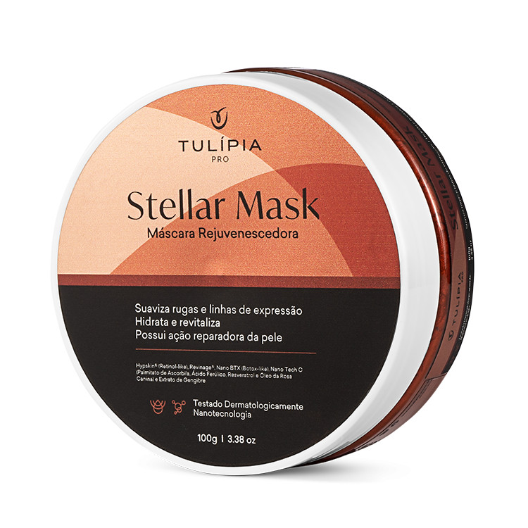 Máscara Facial Rejuvenescedora Estimulação Colágeno Tulipia