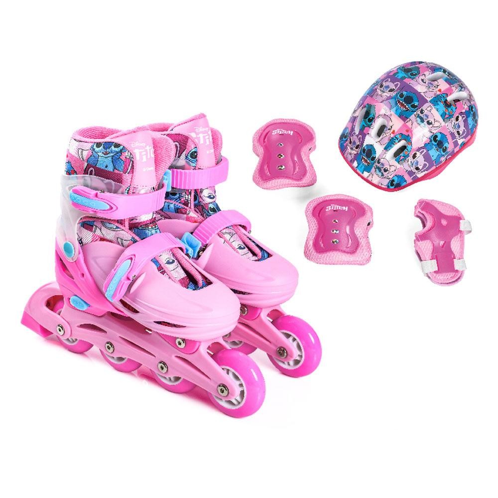 Kit Patins Inline 32 à 35 Angel Disney Rosa - Sports & Outdoors
