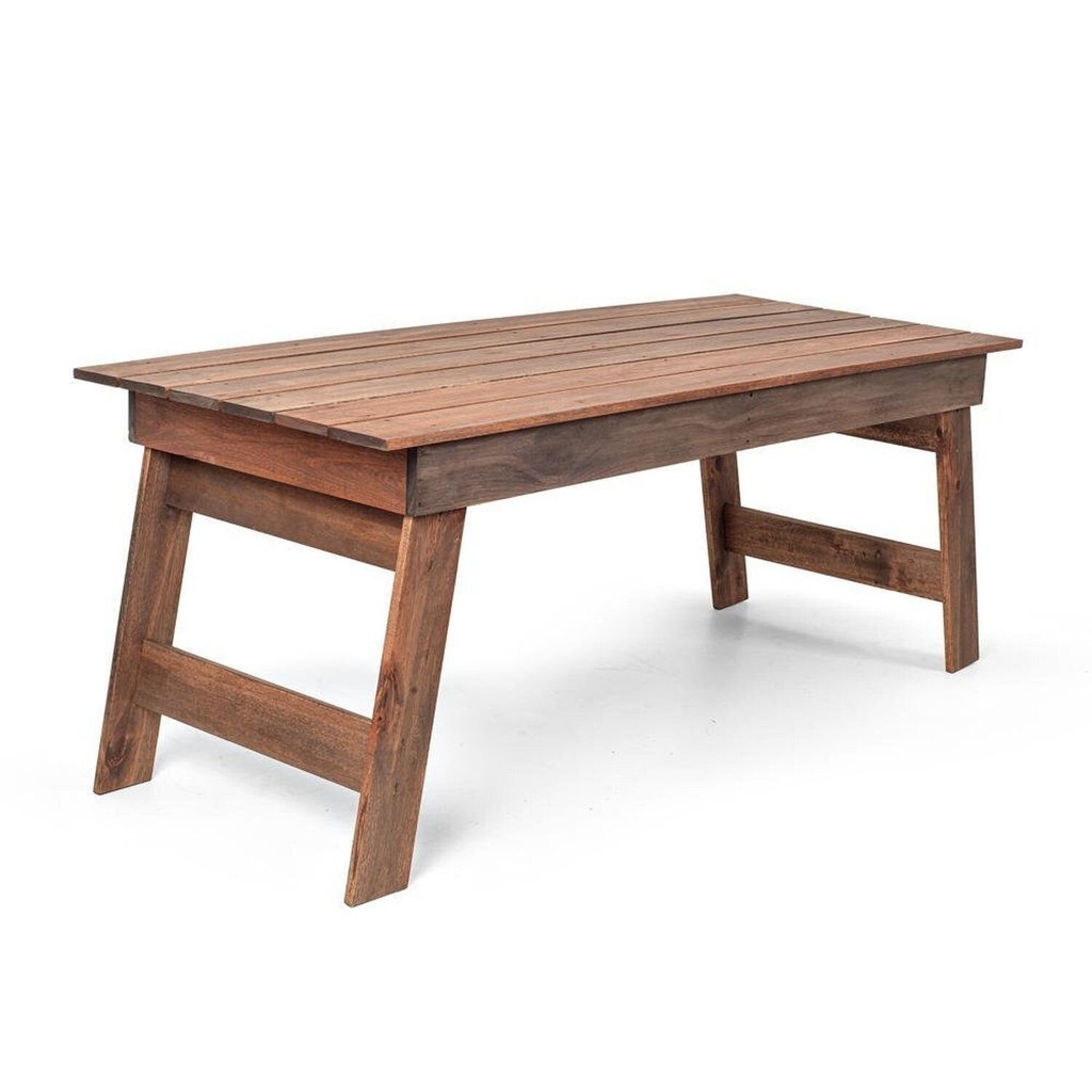 Mesa para Jardim Churrasco Gran Rústico em Oferta na Shopee