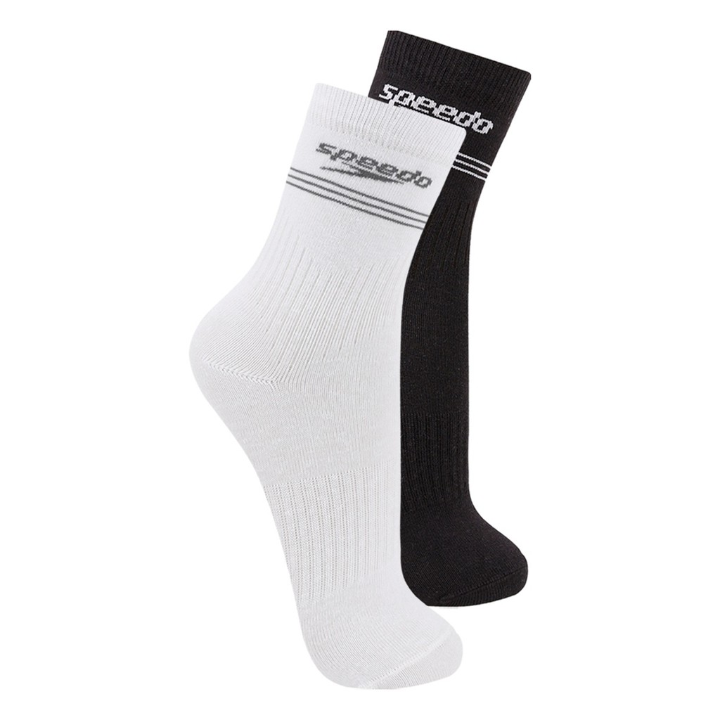 Kit com 2 Pares de Meias Esportiva Cano Médio Speedo 8030 Colorido