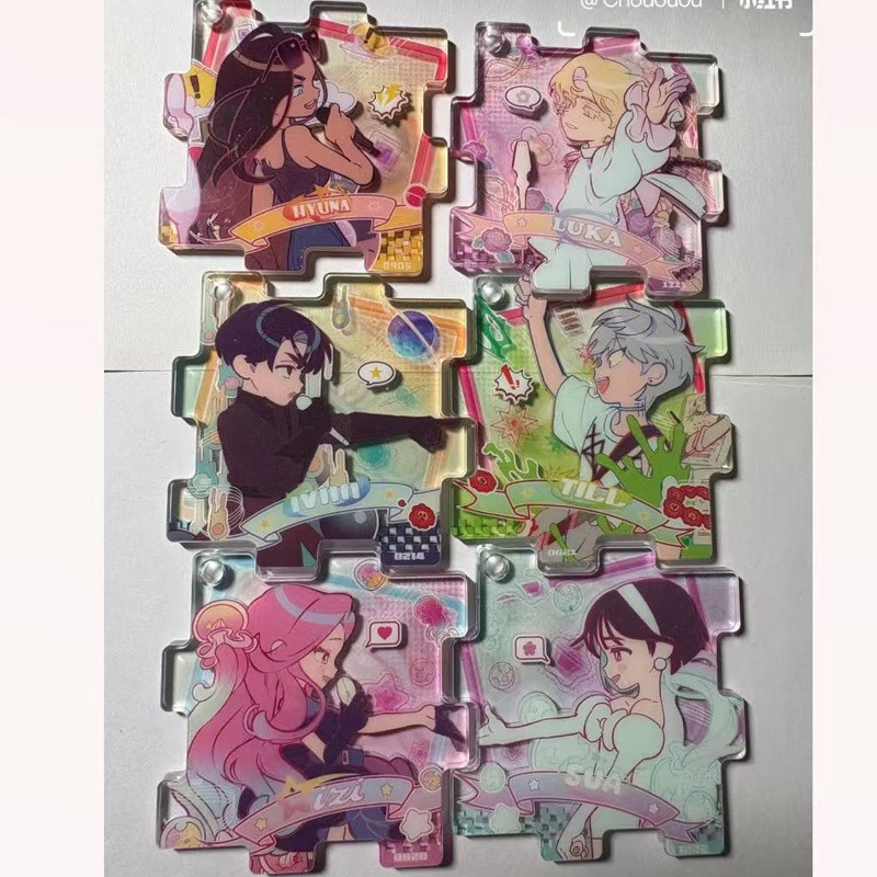 6 Pçs/Set ALIEN STAGE Standing Anime Chaveiro Mizi Sua Até Ivan Hyuna Luka Para Mulheres Desenhos Animados Moda Figura A em Oferta na Shopee