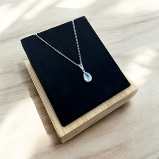 Colar Corrente Feminina Aço Inoxidável Com Pingente Gota Pedra de Zircônia em Oferta na Shopee