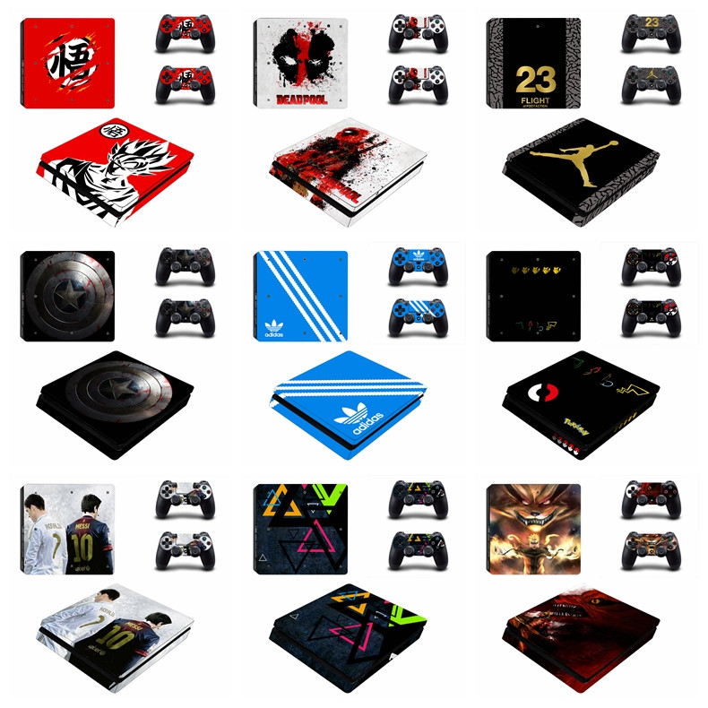 Adesivo De Pele De 99 Cores Compatível Com Sony Playstation 4 Slim Vinyl Decal Conjunto Completo De Película Protetora P