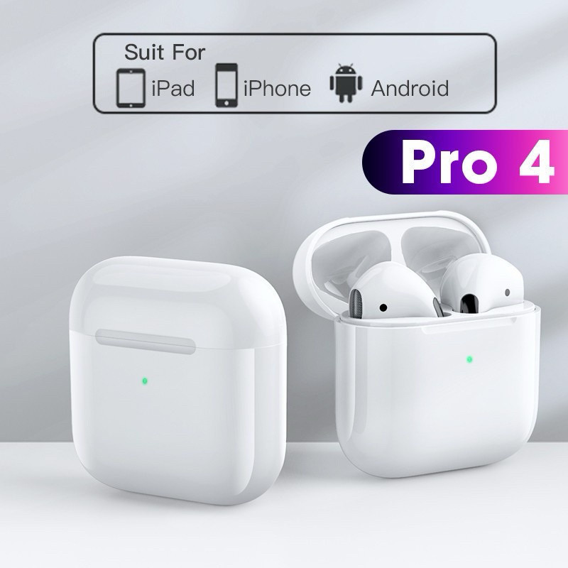 Air PRO 4 Mini Fones De Ouvido TWS Bluetooth 5.1 Estéreo Hifi Sem Fio