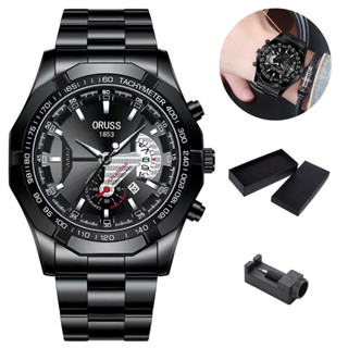 ORUSS Relógio Masculino de Aço Inoxidável à Prova D'água Negócios de Moda BQ em Oferta na Shopee