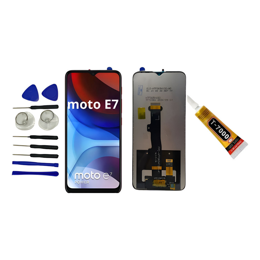 Tela Display Para Moto E7 Xt2081 / Moto E7 Power Xt2097 +kit   XT2081-1, XT2081-2, XT2097-5, XT2097-6
