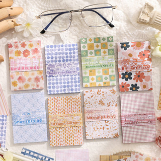 50 Folhas Coloridas Série De Escrita Emocional Papel De Mensagem Decorativo Não Pegajoso Retro Estético Material Para Ar em Oferta na Shopee
