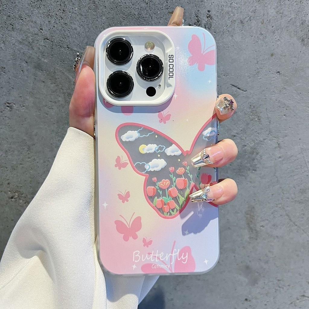 Capinha Capa Anti-impacto Luxo Antiderrapante libélulas para iPhone 14 13 16 11 12 15 7 8 pro max plus x XSMAX case - detalhe