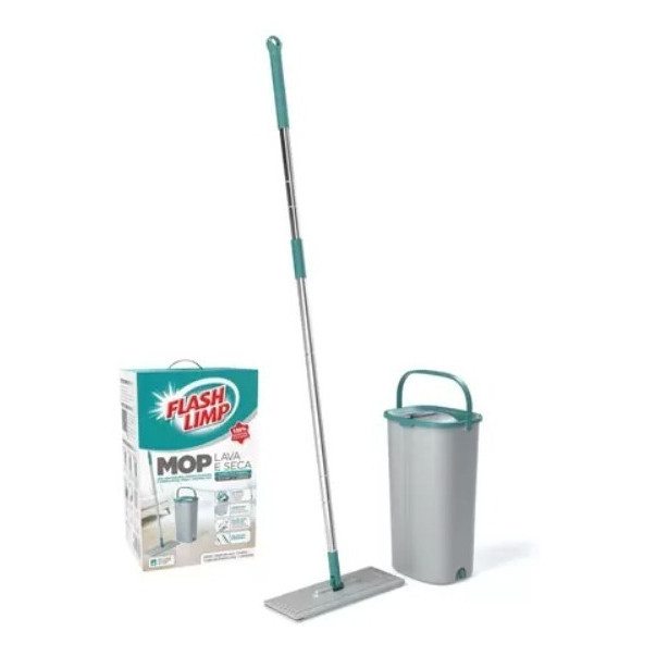 Mop Com Balde Esfregão Lava Seca Balde Centrifuga Portátil