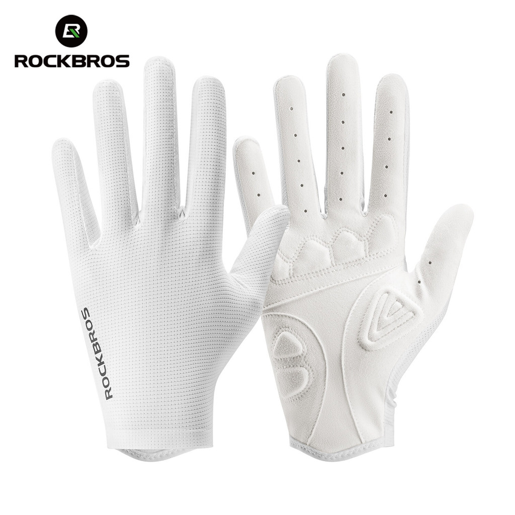 ROCKBROS Luvas De Ciclismo De Dedo Longo Rockbros‌ Acessórios Sem Emenda Do Tela Táctil Projeto Da Absorção De Choque Re em Oferta na Shopee