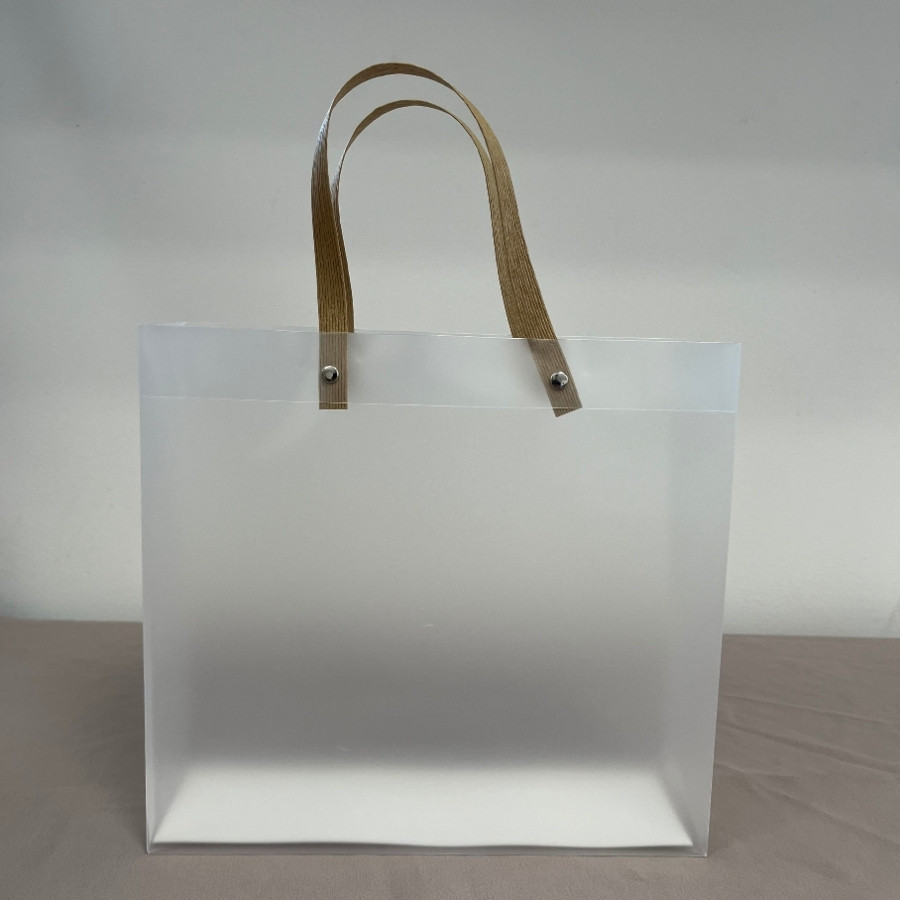 Sacola Transparente Fosca com Alça de Fibra - 26x8x24cm - 12 unidades - Rizzo - Rizzo em Oferta na Shopee