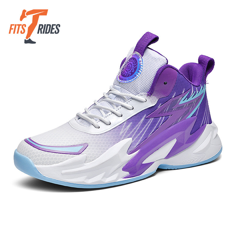 tênis basquete Roxo masculino feminino respirável Antiderrapante Tênis de Vôlei