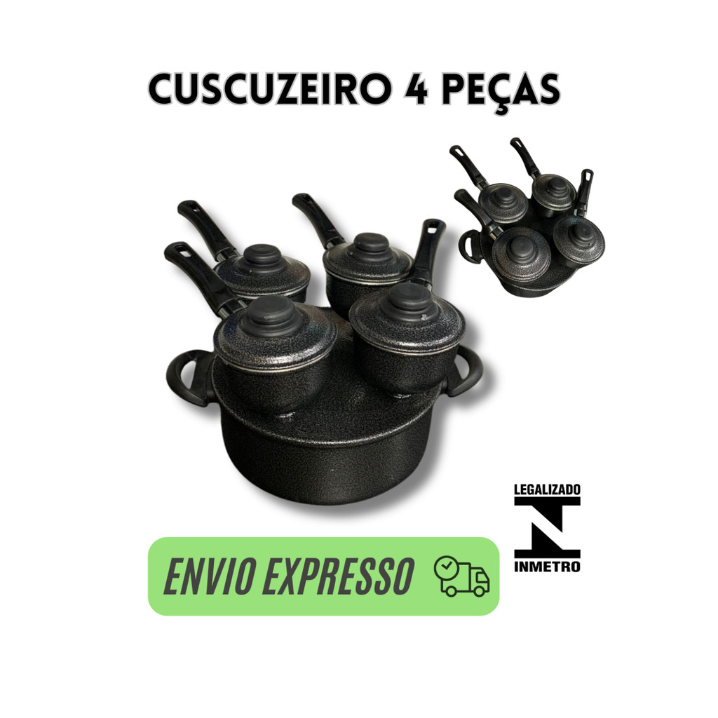 cuscuzeira drone 4 em 1 cuscuzeira peitinho, panela de cuscuz, cuscuzeira pequena