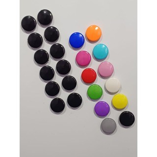 Imãs Magnético PRETO ou COLORIDO Foto Mural Recados Geladeira BOTON -  1,7 cm - IM41 IM42 em Oferta na Shopee