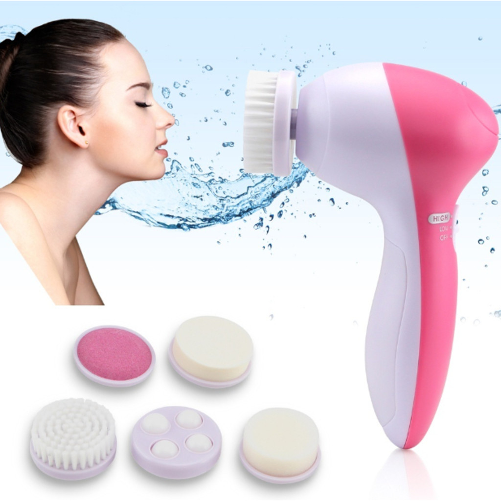 ANA1108 Escova Facial Elétrica Esfoliante Massageadora 5/1 Portátil PRONTA ENTREGA em Oferta na Shopee