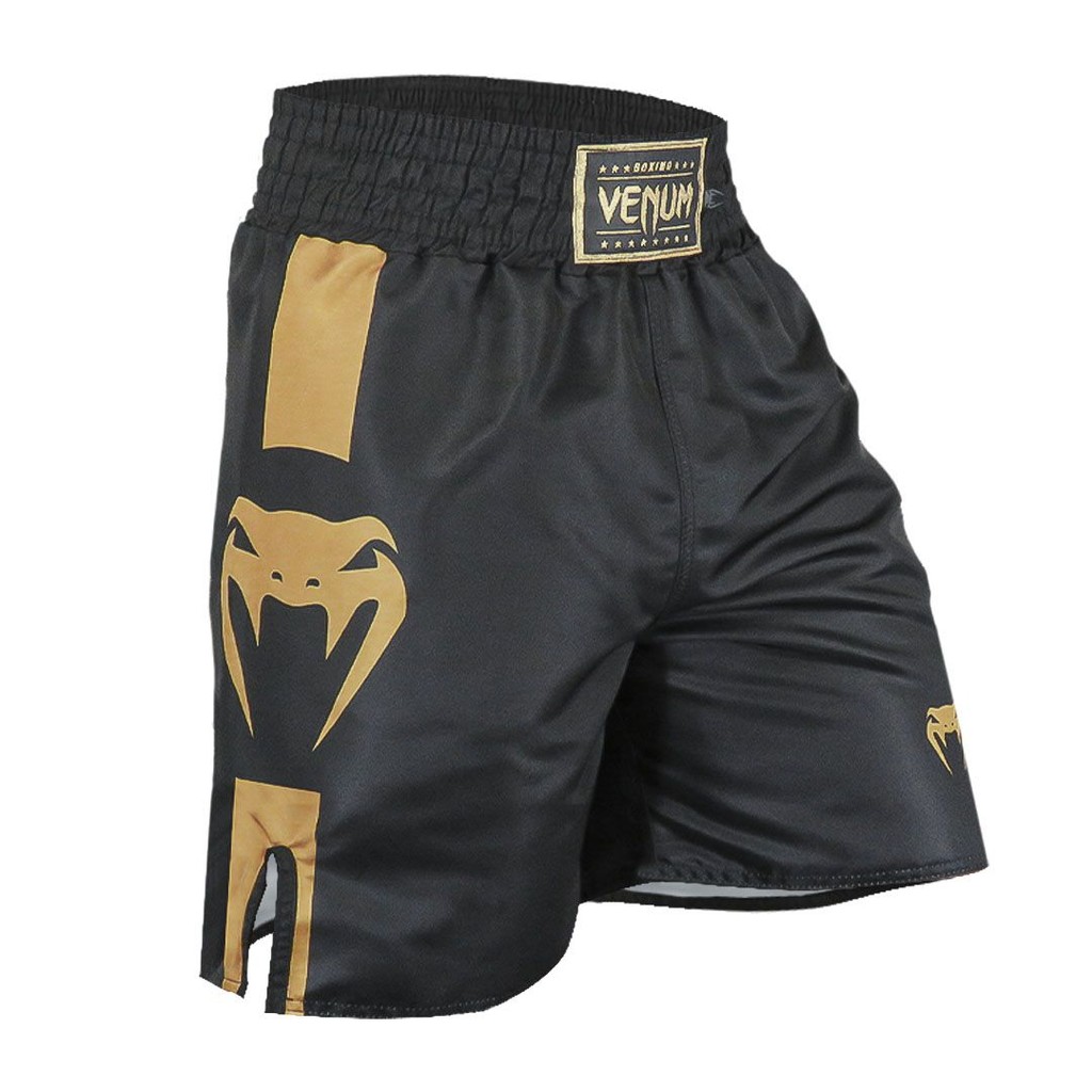 Short Boxe Venum Logo Performance Gold