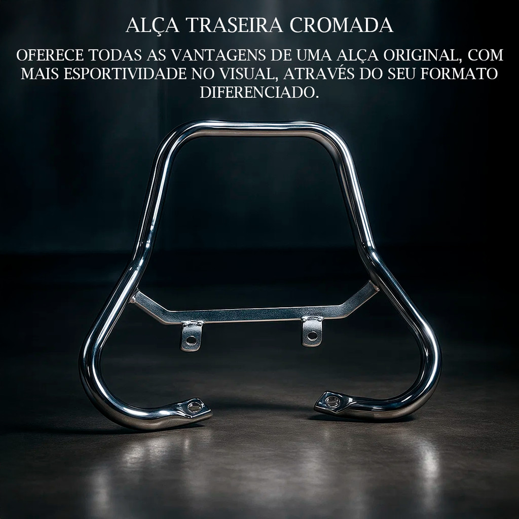Alça Traseira Cromada Titan 150 2014 2015 Fan 150 Start 150