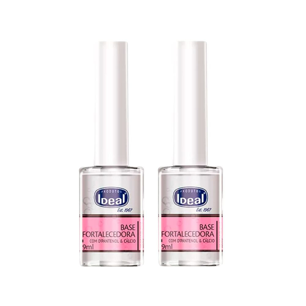 Kit 2 Base para Unha Ideal Fortalecedora com 9ml - Beauty