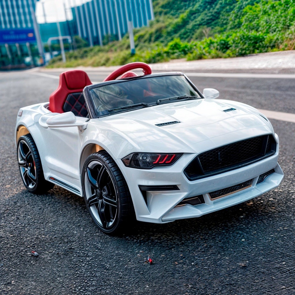 Imagem Mini Carro Eletrico Infantil Carrinho para Criança com Controle a bateria 6v 2 a 5 anos suporta 30kg