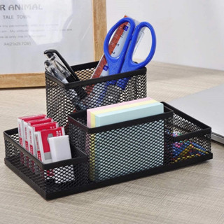 Porta Caneta Organizador De Metal Para Mesa Escritório Aramado Com Divisórias Multiuso Guarda Caneta em Oferta na Shopee