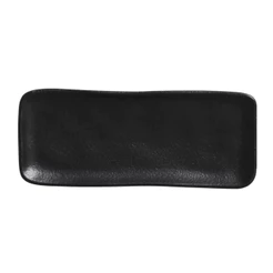 Travessa Retangular Pequena Orgânico Preto Matte Porto Brasil