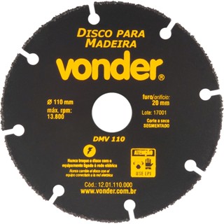 Disco De Corte Madeira Vonder 110mm Fino Para Serra Mármore Piso MDF Compensado em Oferta na Shopee