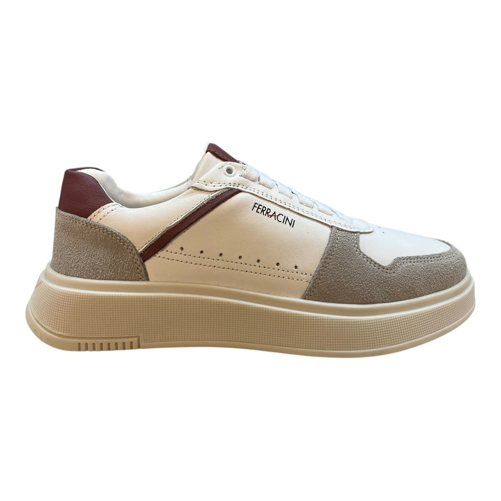 Sapatenis Masculino Ferracini Logan Conforto Couro Calce Fácil 9316-678F Branco