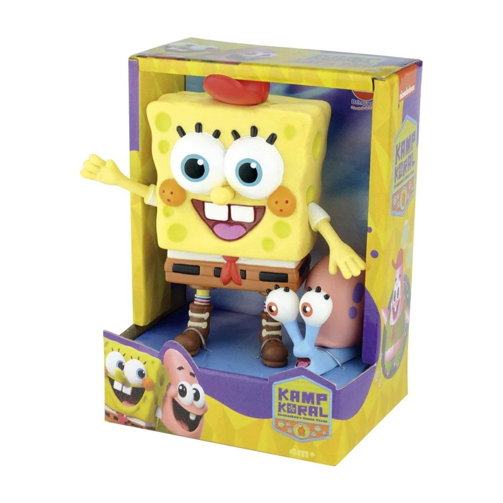 Boneco de Vinil Bob Esponja e Gary Lider - 3076 em Oferta na Shopee